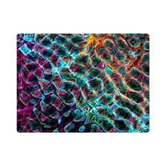 Fractal Abstract Waves Background Wallpaper Premium Plush Fleece Blanket (mini)