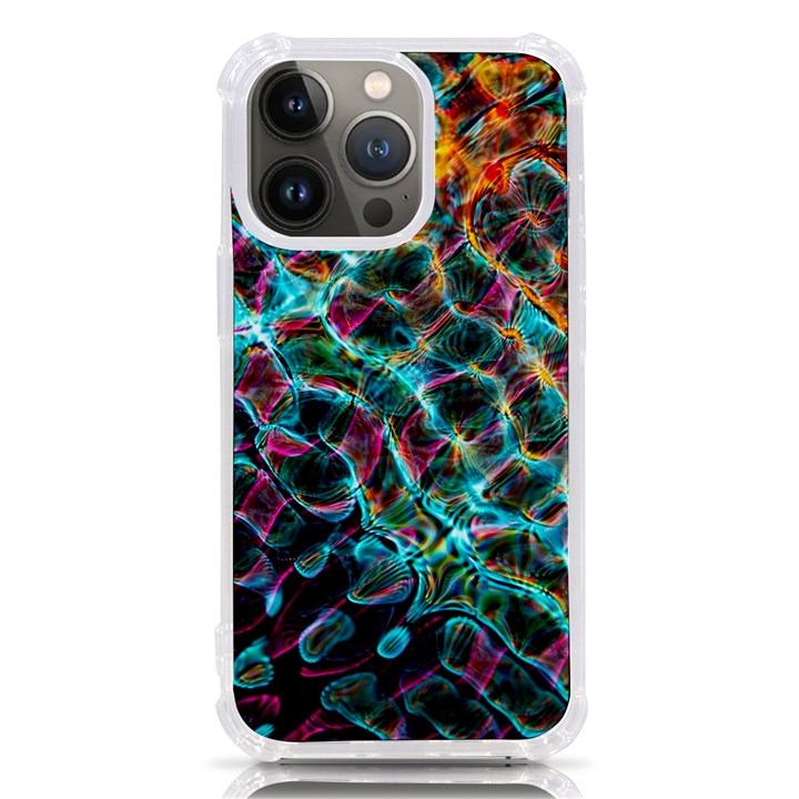 Fractal Abstract Waves Background Wallpaper iPhone 13 Pro TPU UV Print Case