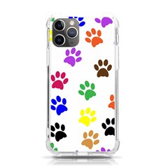 Pawprints-paw-prints-paw-animal Iphone 11 Pro 5 8 Inch Tpu Uv Print Case by Ravend