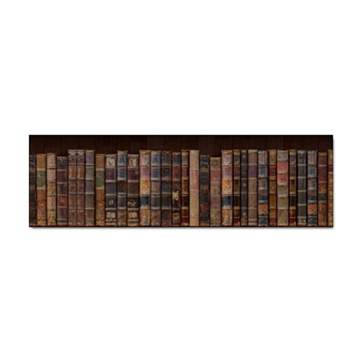 Old Bookshelf Orderly Antique Books Sticker (Bumper)