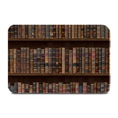 Old Bookshelf Orderly Antique Books Plate Mats by Ravend