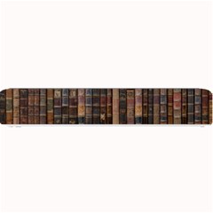 Old Bookshelf Orderly Antique Books Small Bar Mat by Ravend