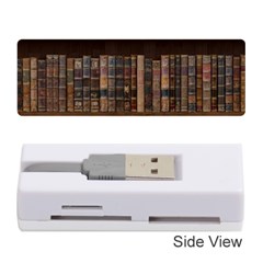 Old Bookshelf Orderly Antique Books Memory Card Reader (stick) by Ravend