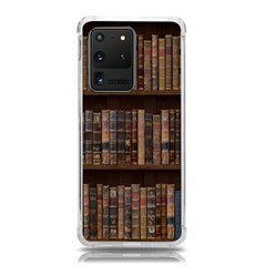 Old Bookshelf Orderly Antique Books Samsung Galaxy S20 Ultra 6 9 Inch Tpu Uv Case by Ravend