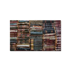 Pile Of Books Photo Of Assorted Book Lot Backyard Antique Store Sticker (rectangular) by Ravend