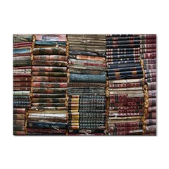 Pile Of Books Photo Of Assorted Book Lot Backyard Antique Store Sticker A4 (10 Pack) by Ravend