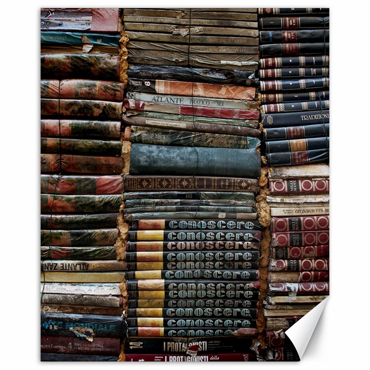 Pile Of Books Photo Of Assorted Book Lot Backyard Antique Store Canvas 16  x 20 