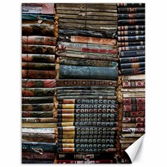 Pile Of Books Photo Of Assorted Book Lot Backyard Antique Store Canvas 18  X 24  by Ravend