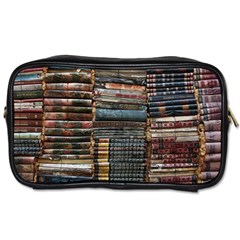 Pile Of Books Photo Of Assorted Book Lot Backyard Antique Store Toiletries Bag (two Sides) by Ravend