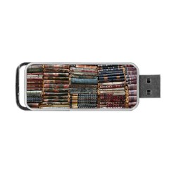 Pile Of Books Photo Of Assorted Book Lot Backyard Antique Store Portable Usb Flash (two Sides) by Ravend