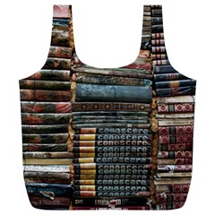 Pile Of Books Photo Of Assorted Book Lot Backyard Antique Store Full Print Recycle Bag (xl) by Ravend