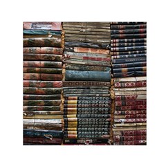 Pile Of Books Photo Of Assorted Book Lot Backyard Antique Store Square Satin Scarf (30  X 30 ) by Ravend