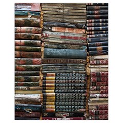 Pile Of Books Photo Of Assorted Book Lot Backyard Antique Store Drawstring Bag (small) by Ravend