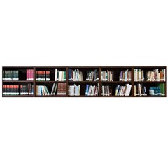 Book Collection In Brown Wooden Bookcases Books Bookshelf Library Large Premium Plush Fleece Scarf 