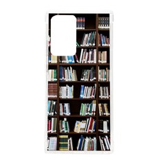 Book Collection In Brown Wooden Bookcases Books Bookshelf Library Samsung Galaxy Note 20 Ultra Tpu Uv Case by Ravend