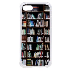 Book Collection In Brown Wooden Bookcases Books Bookshelf Library Iphone Se by Ravend