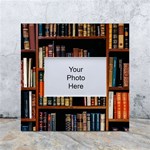 Assorted Title Of Books Piled In The Shelves Assorted Book Lot Inside The Wooden Shelf White Box Photo Frame 4  x 6  Front