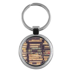 Books Antique Worn Spent Romance Antique Dealer Key Chain (round) by Ravend