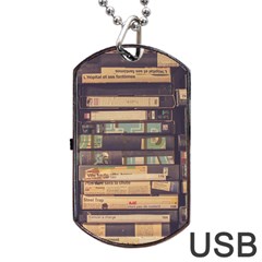 Books Antique Worn Spent Romance Antique Dealer Dog Tag Usb Flash (one Side) by Ravend