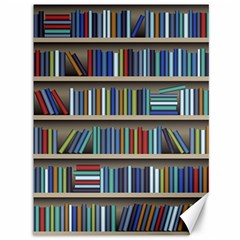 Bookshelf Canvas 36  X 48  by Ravend