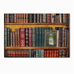 Books-library-bookshelf-bookshop Postcards 5  X 7  (pkg Of 10) by Ravend