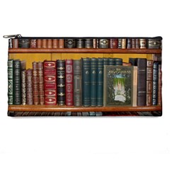 Books-library-bookshelf-bookshop Pencil Case by Ravend