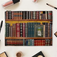 Books-library-bookshelf-bookshop Cosmetic Bag (xl) by Ravend