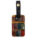 Books-library-bookshelf-bookshop Luggage Tag (one side) Front