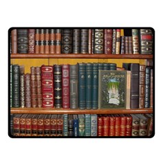 Books-library-bookshelf-bookshop Two Sides Fleece Blanket (small) by Ravend