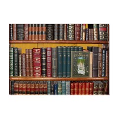 Books-library-bookshelf-bookshop Crystal Sticker (a4) by Ravend