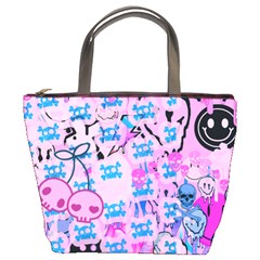 Cherry Scull Bucket Handbag