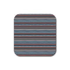 Stripes Rubber Coaster (Square)