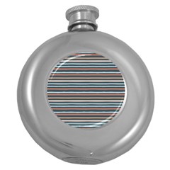 Stripes Round Hip Flask (5 Oz) by zappwaits