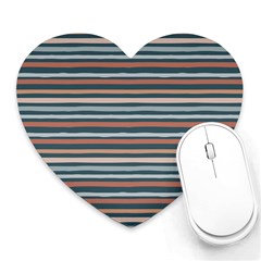 Stripes Heart Mousepad