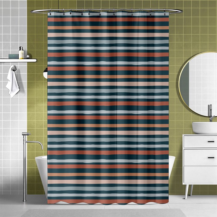 Stripes Shower Curtain 48  x 72  (Small) 