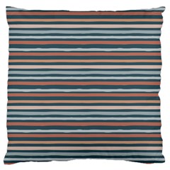 Stripes Large Premium Plush Fleece Cushion Case (Two Sides)