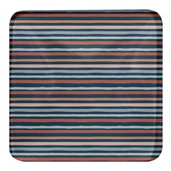 Stripes Square Glass Fridge Magnet (4 pack)