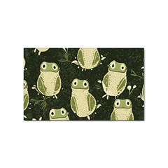 Frog Pattern Sticker (rectangular) by Valentinaart