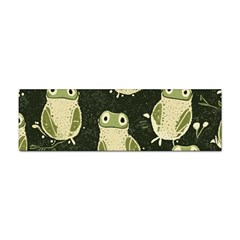 Frog Pattern Sticker (bumper) by Valentinaart