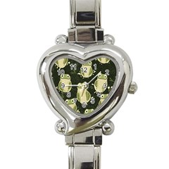 Frog Pattern Heart Italian Charm Watch by Valentinaart