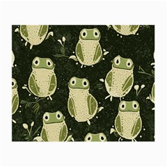 Frog Pattern Small Glasses Cloth by Valentinaart