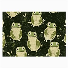 Frog Pattern Large Glasses Cloth by Valentinaart