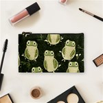 Frog pattern Cosmetic Bag (Small) Front