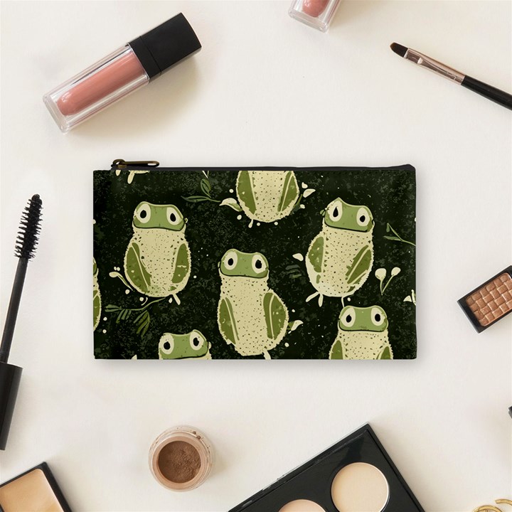 Frog pattern Cosmetic Bag (Small)