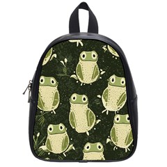 Frog Pattern School Bag (small) by Valentinaart