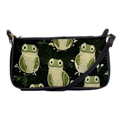 Frog Pattern Shoulder Clutch Bag by Valentinaart