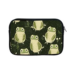 Frog Pattern Apple Ipad Mini Zipper Cases by Valentinaart