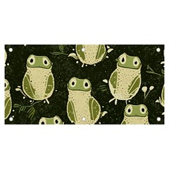 Frog Pattern Banner And Sign 6  X 3  by Valentinaart