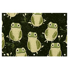 Frog Pattern Banner And Sign 6  X 4  by Valentinaart