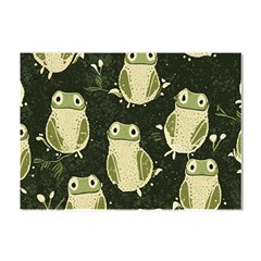 Frog Pattern Crystal Sticker (a4) by Valentinaart